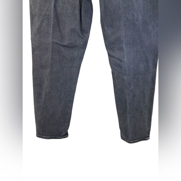 Forever 21 Black Button Fly High Rise Relaxed Jean Size 30 - Picture 6 of 7